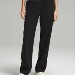 Lululemon Black Straight-Leg Mid-rise Luxtreme Pant